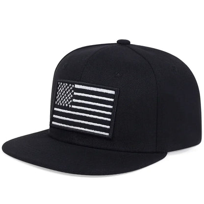 Unisex American Flag Embroidery Hip-hop Hats Spring Autumn Outdoor Adjustable Casual Baseball Caps Sunscreen Hat Sports Cap