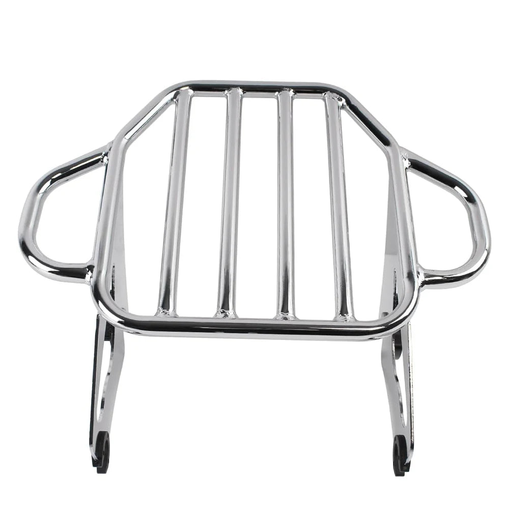 Motorcycle Chrome Two-Up Detachable Luggage Rack For Touring Electra Glide Road Glide Street Glide CVO Road King 2009-2024