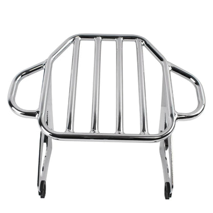 Motorcycle Chrome Two-Up Detachable Luggage Rack For Touring Electra Glide Road Glide Street Glide CVO Road King 2009-2024