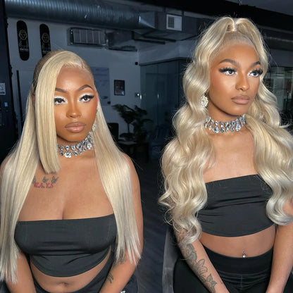 30Inch Blonde Human Hair Wig Straight 613 hd Lace Frontal Wig 13x6 13x4 Body Wave Lace Front Wig Honey Blonde Colored Human Hair