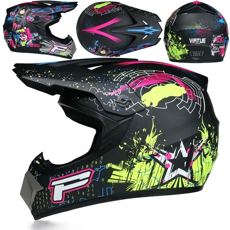 Hot Sale Motorcycle Helmet Racing Off-road Helmet Men Moto Bike Downhill AM DH Cross Para Moto Children Motocross Helmet DOT