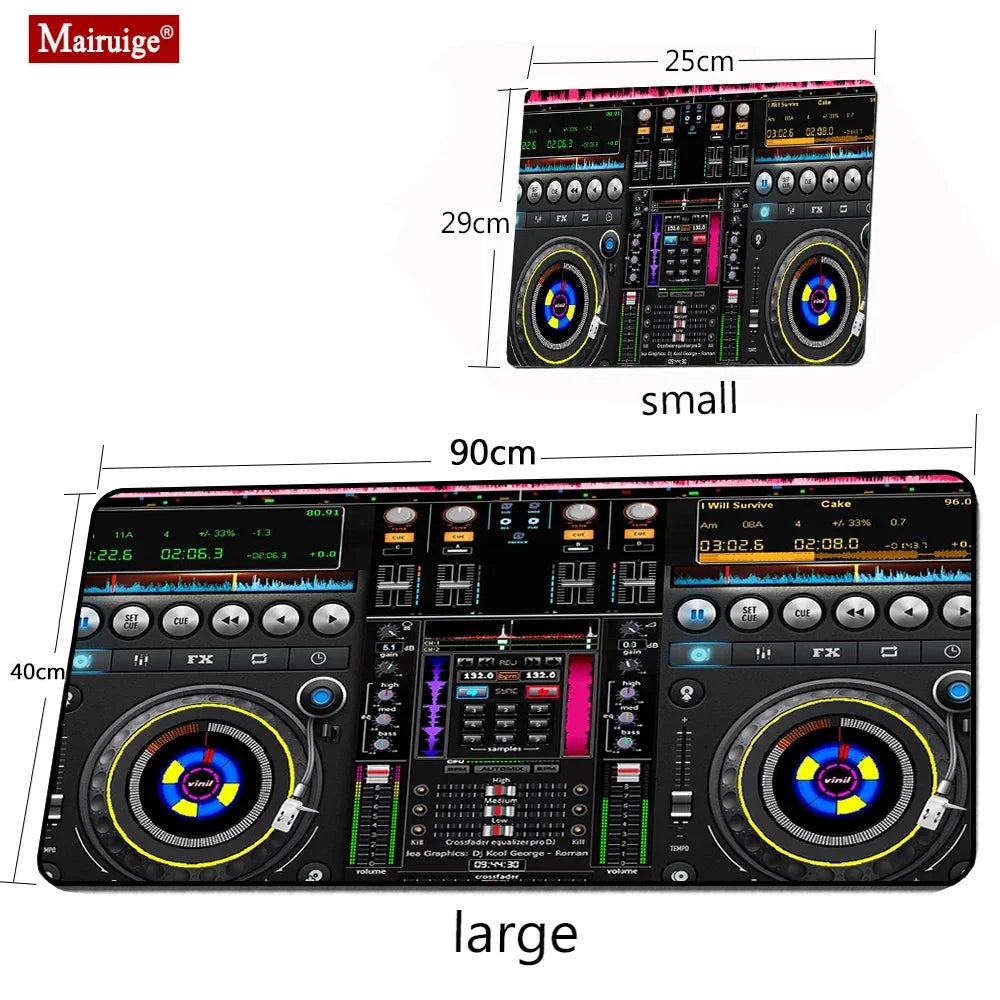 Mairuige Gaming Mouse Pad DJ Controller Speed RGB Laptop Large LED Laptop Mousepad XXL Table Cushion Keyboard Pad Mouse Mat
