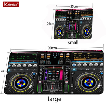 Mairuige Gaming Mouse Pad DJ Controller Speed RGB Laptop Large LED Laptop Mousepad XXL Table Cushion Keyboard Pad Mouse Mat