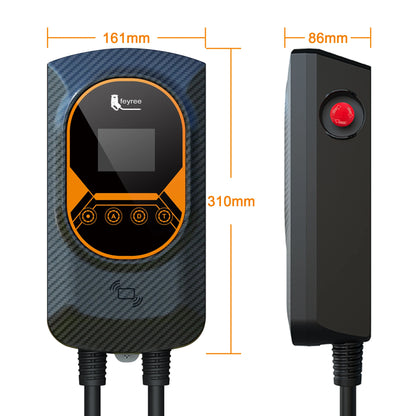 feyree EV Charger GB/T Socket EVSE Wallbox 32A 22KW 3Phase 16A 11KW Electric Vehicle APP Control Charging Station 7.6KW 5m Cable