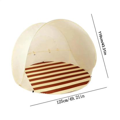Portable Camping One Click Open 3-4 People Tent Large Space Sunshade Outdoor Beach Sun Shelter Tent Garden Beach Tent
