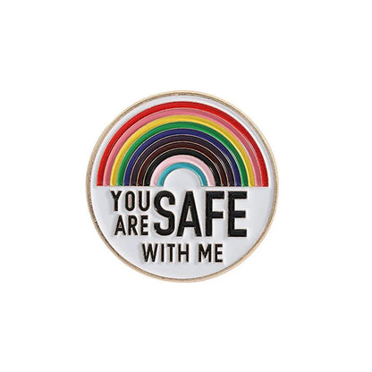 LGBT Rainbow Enamel Pins Pride Gay Asexual Trans Lesbian Dialog Box Brooches Lapel Backpack Badge Jewelry Gifts Accessories