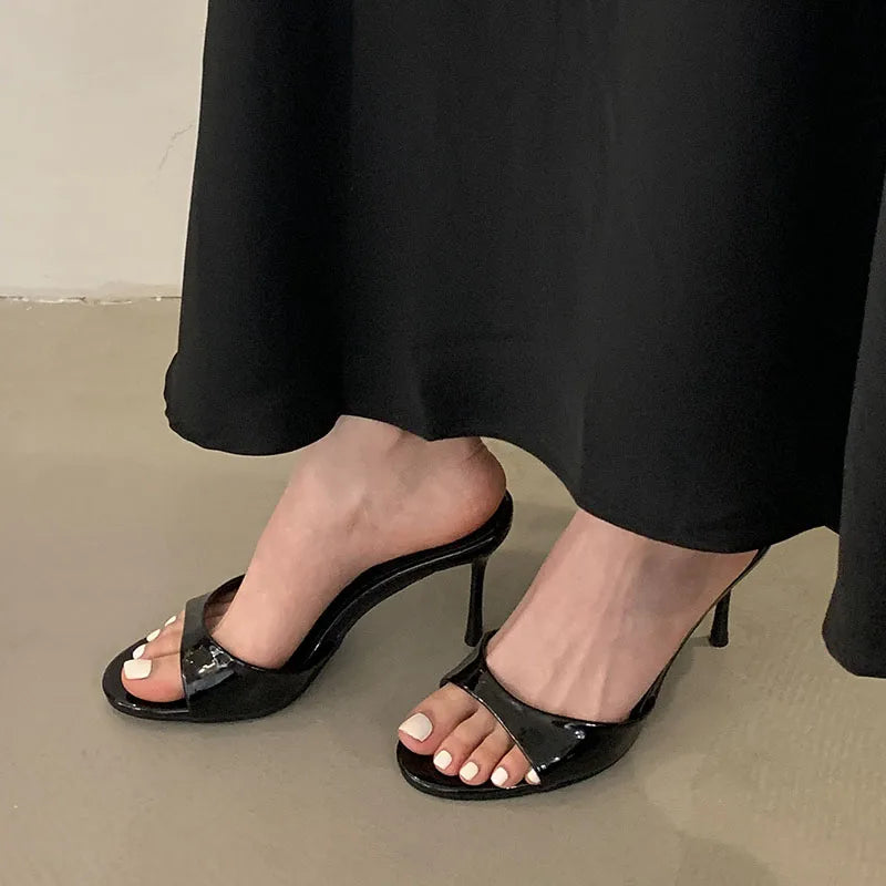 2026 New Slip On Women Stiletto Heels Shoes Female Slides Footwear Luxury Fashion Round Toe Ladies High Heels Pumps Shoes