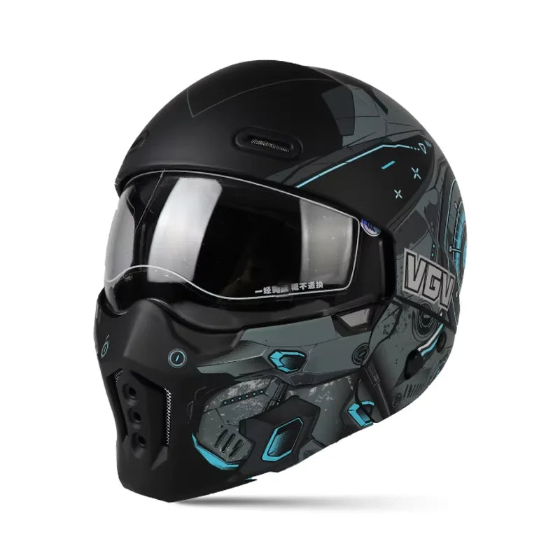 High-Quality Motorcycle Helmet, Personalized Scorpion Warrior Full Helmet, Suitable for Men and Women for Year-Round Riding