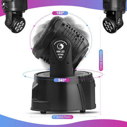 Yiflamefly 1/2/4Pcs 105W Beam Moving Head Lights 7x15W RGBW LED Stage Lights DMX512 Spot Lights For DJ Disco KTV Wedding Party
