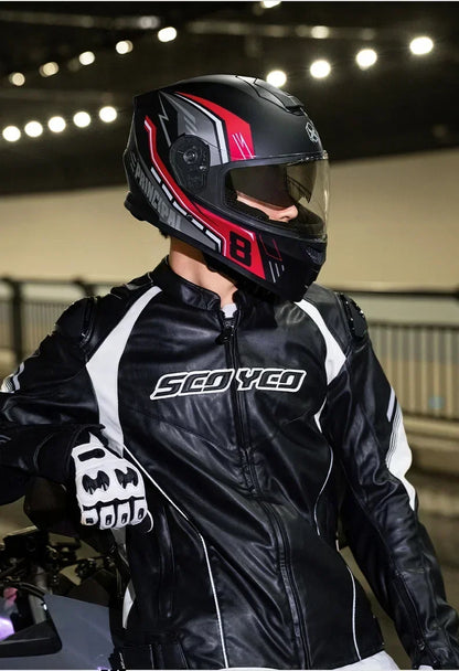 Unisex Motorcycle Helmet Winter Anti-Fog Warm Full Cover Helmet For Men And Women Electric Car Cycle Motorcycle Equipment Access