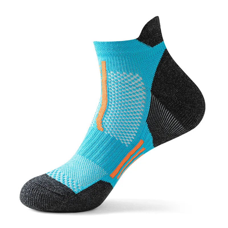2023 New Men Sports Socks Professional Outdoor Basketball Cushion Terry Towel Bottom Non-Slip Running Breathable Socks