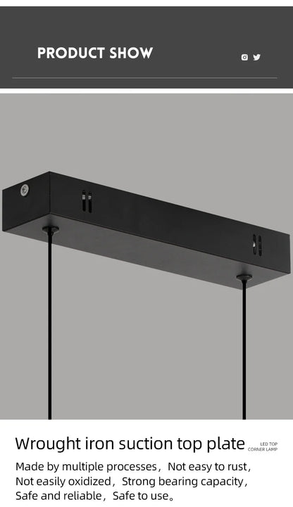 Modern LED Pendant Light 80/100CM For Living Room Kitchen Restaurant Dining Table Bar Indoor Decorative Lighting Hanging Lights