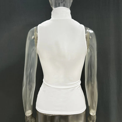 Tuularose Women Summer Tank Top Fashion Solid Sleeveless Strapless Tight T-Shirt Top Sexy High Street Vintage Vest Camisole 2025
