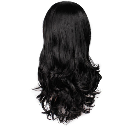 Long Black Lace Front Wig Synthetic Wigs Baby Hair Women Lace Wig Natural High Density Heat Resistant Wavy Cosplay Wig