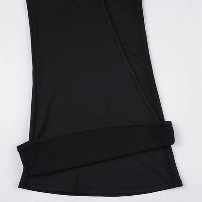 SUCHCUTE Sexy Padded Cup Slim Waist Jumpsuit Women Elegant Sleeveless Spaghetti Strap Rompers Streetwear Flare Pants One Piece