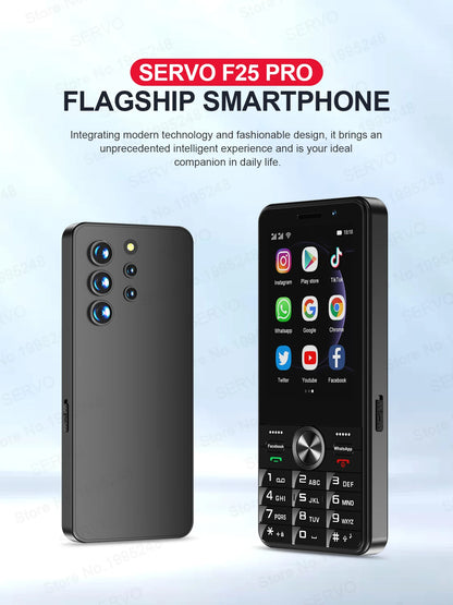 SERVO F25 PRO Android Smartphone 4G LTE 3.5" Touch Screen 2GB+16GB Play Store GPS FM Radio Button Smart Phones Dual SIM Standby