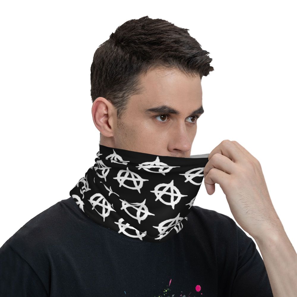 Custom 1 Percenter Essential Sons Bandana Neck Gaiter for Ski Camping Men Women Wrap Scarf TV Show Anarchy Headband Warmer