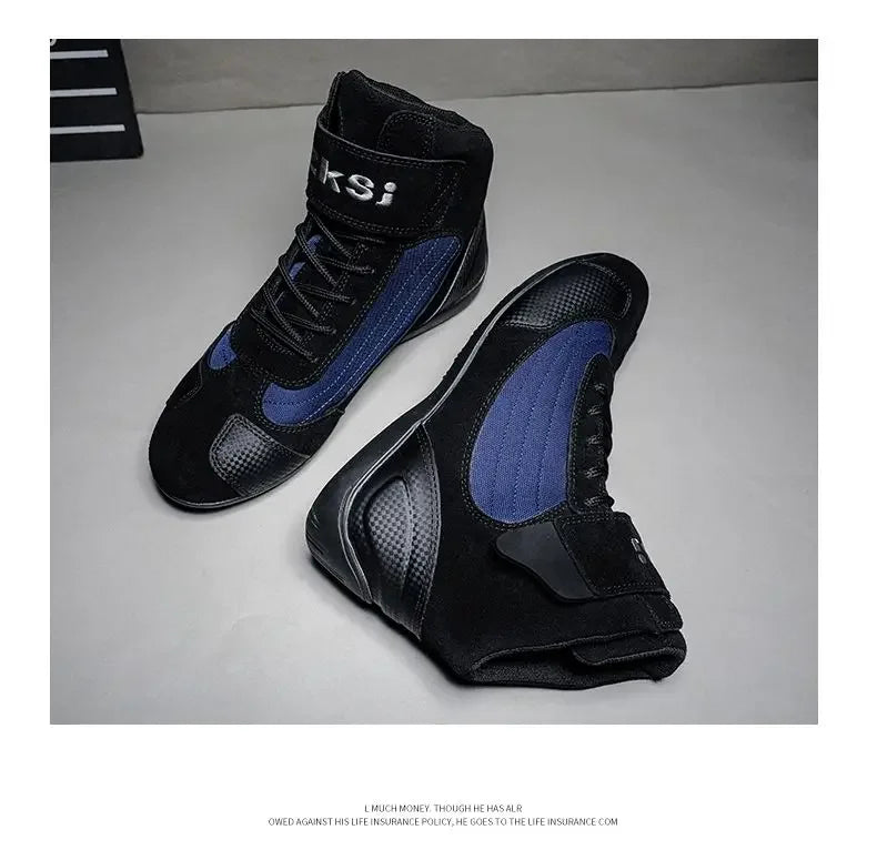 Outdoor Motorcycle Riding Shoes Anti Slip Go Kart Training Shoes Motorcycle Travel Off-road Shoes for Men Motocross Boots