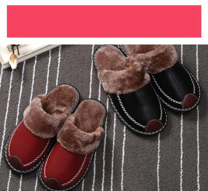 Eyriphy Warm Slippers For Womens Mens Thick Sole Fluffy Fuzzy House Shoes Casual Bedroom Couple Slippers Indoor Cozy Cotton Shoe