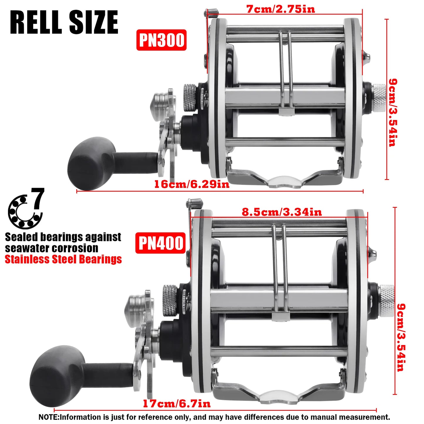 Trolling Drum 2.8;1 Fishing Reels Deep Sea Saltwater Accessories Drag 20-30KG Slow Jigging Reel Boat Carretilha De Pesca