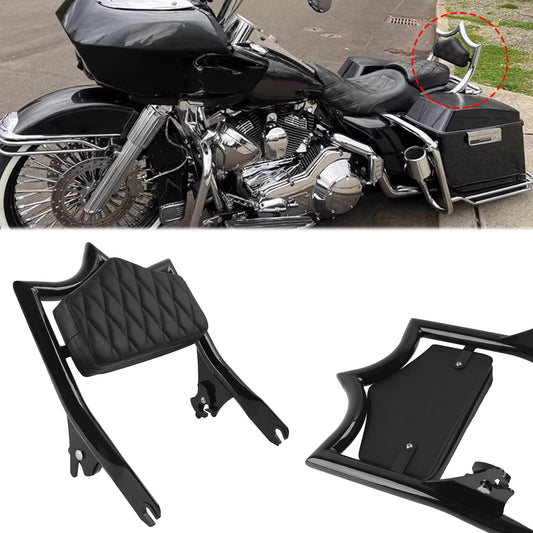 Motorcycle Detachable Rear Passenger Backrest Sissy Bar For Harley Touring Electra Road Street Glide Road King CVO 2009-2024