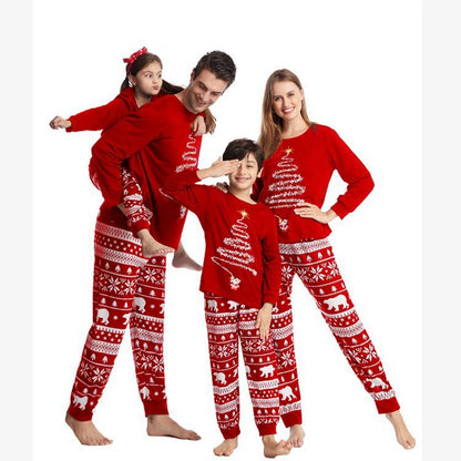 Christmas Family Matching Pajamas Set Firework Print Mom Dad Kids Home Clothes Warm Soft Sleepwear Baby&Dog Romper Pjs Xmas Look