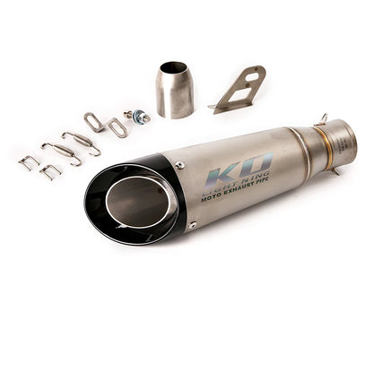 Universal 38-51 mm Exhaust Muffler Pipe Motorcycel Stainless Steel Escape with Removable DB Killer Slip On or Weld