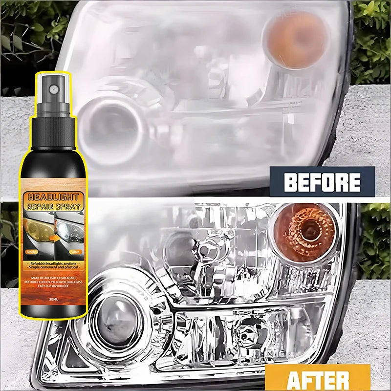 Car Lamp Restoration Polishing Kit - Headlight Scratch Remover & Oxidation Cleaner Repair Paste for Headlamp Assembly Polish Wax