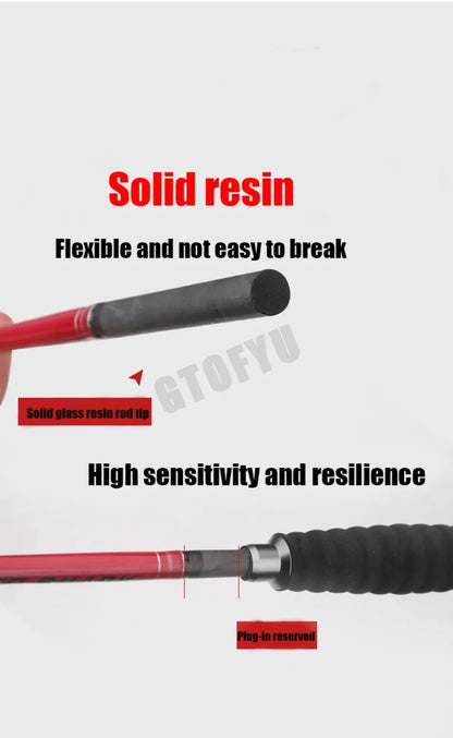 1.6M Saltwater Offshore 100-300g Casting/Spinning Carbon Fiber Boat Fishing Rod Portable Travel Fishing Rod EVA Handle Surf Rod