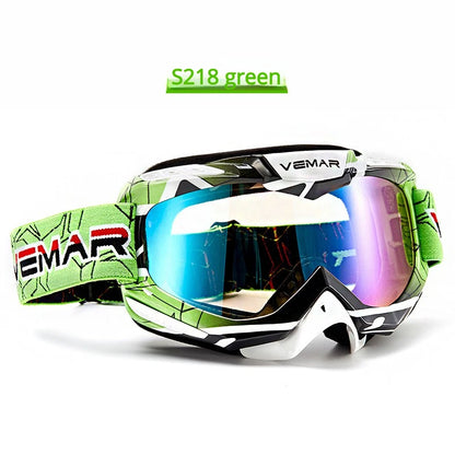 VEMAR Detachable Motorcycle Helmet Goggles Cycling Glasses Man Windproof Dust-proof Motocross Face Mask Goggles Glasses Block UV