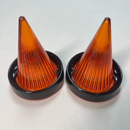 Pair Motorcycle Indicator Lens Cover Turn Signal Light Cap For Harley Touring Road Glide Road King Electra Tour Glide 1986-2021