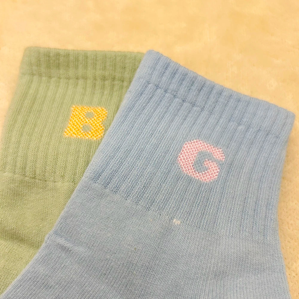 1/4 Pairs Woman Cotton Socks For Women Cotton Female Socks Set Woman Colorful Lady Socks Letter Printed Sock