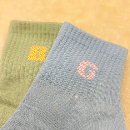 1/4 Pairs Woman Cotton Socks For Women Cotton Female Socks Set Woman Colorful Lady Socks Letter Printed Sock