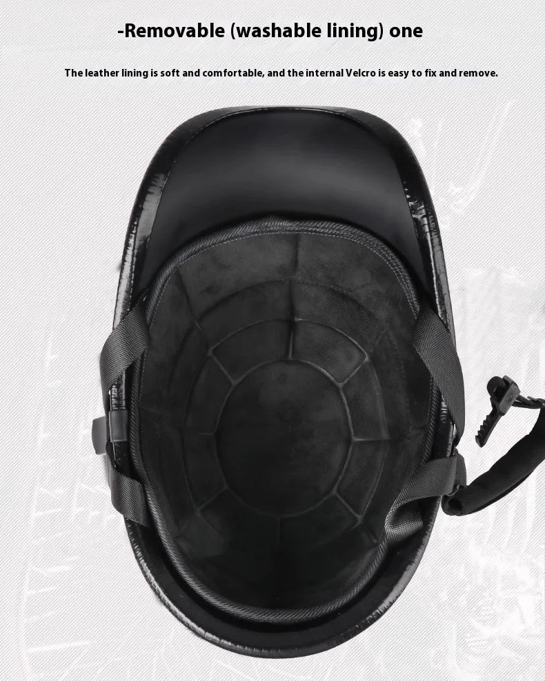 VGV Half helmet motorcycle helmet Electric Vehicle bike Riding Locomotive for Cruiser Retro Fourseasons man women scooter street
