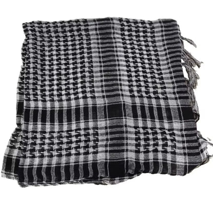 Large Arab Shemagh Headscarf with Tassel Costume Head Neck Scarf Bandana Keffiyeh for Men Women