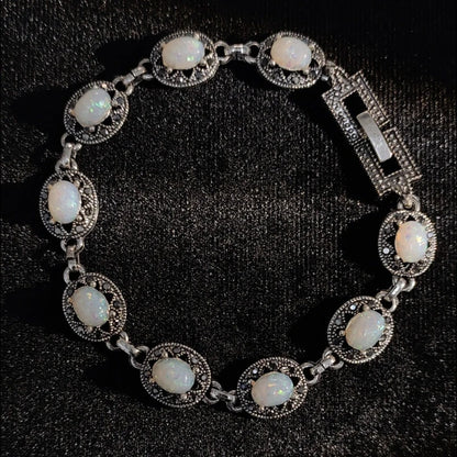Natural Synthetic Oval Moonstone Adjustabl Bracelet Woman Man Wealthy Jewelry Luxury Elegant Romantic Simple Fine Jewelry Gifts