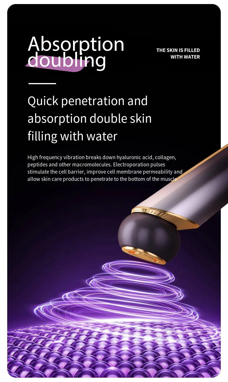 Face Beauty Device Facial Massager Cleansing Import Export Machine Skin Tightening Lifting Anti Aging Wrinkle Removal for Face E