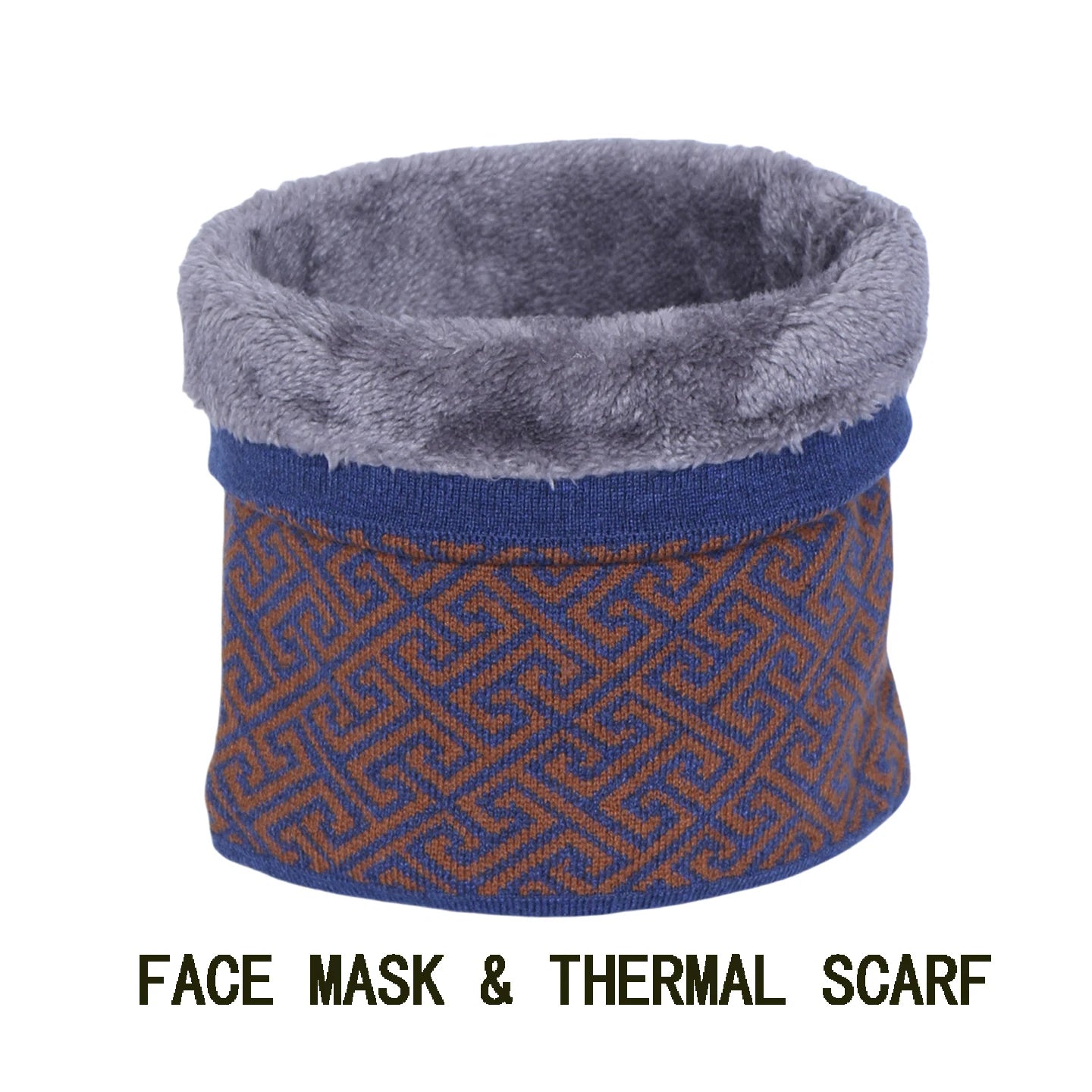 Winter Neck Coverings for Men's Warm Scarves Gentleman Thick Velvet Ring Scarf Warm Ski Cycling Face Mask Women Fashion Pullover