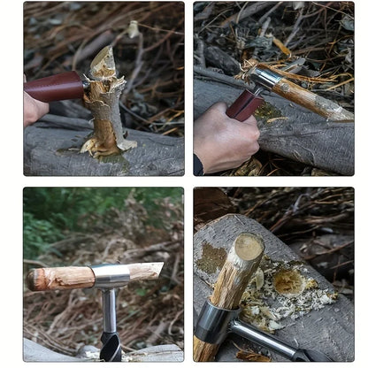 Sports Jungle Crafts Camping Bushcraft Accessories Auger Wrench Outdoor Survival Hand Drill Survival Gear Tool