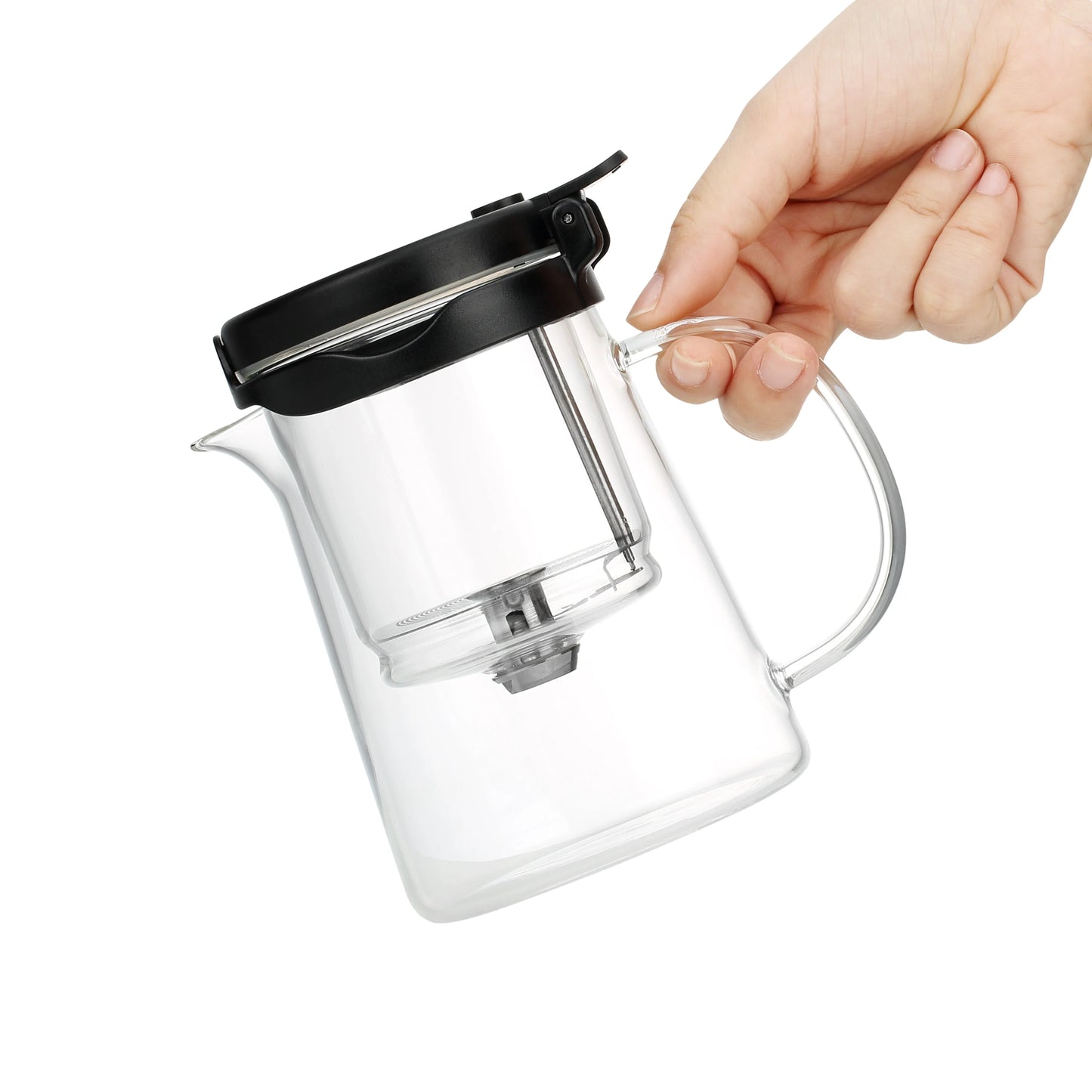 Bonston- elegant cup insulation separation bubble teapot heat-resistant glass teapot simple filter tea cup