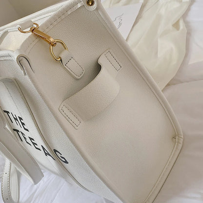 The tote bag For Women Crossbody Female Handbag New Solid Words Lette Leisure Large Bag,Luxury Fashion bag,designer bag for PU