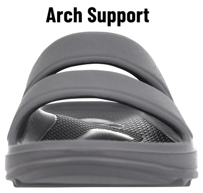 Kidmi Women Flat Sandals Women Slippers Outdoor Non-slip House Slippers Unisex Beach Slides Orthopedic Breath Soft Slippers