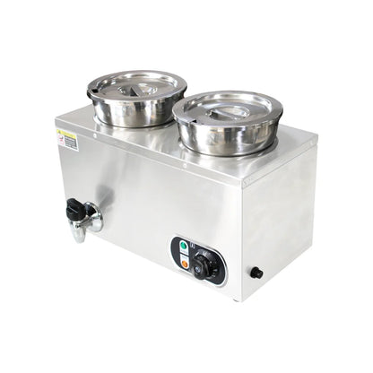 Commercial Soup Warmer Restaurant Kitchen Equipment Insulated Soup Kettle Buffet Food Warmer With 4Pots 7L For Catering 110/220V