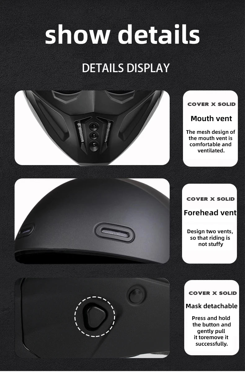 High-Quality Motorcycle Helmet, Personalized Scorpion Warrior Full Helmet, Suitable for Men and Women for Year-Round Riding