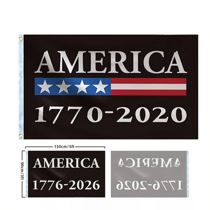 250 Years Commemorative Flag Usa Patriotic Banner Indoor Outdoor Flag Patriotic American 250th Anniversary Flag For Wall90x150CM