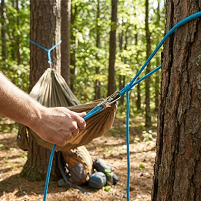 Rope Tying Tool And Tensioner with Roller Tensioner,  Heavy-Duty Retractable Buckle with Accessory Rope, Suitable for Camping