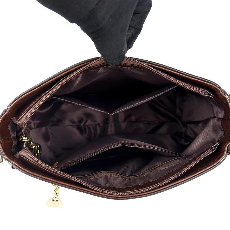 Women's Faux Leather Shoulder Bag Crossbody Purse Handbags Fashion Tote Bags for Ladies Stylish Casual Office School Bag wallet