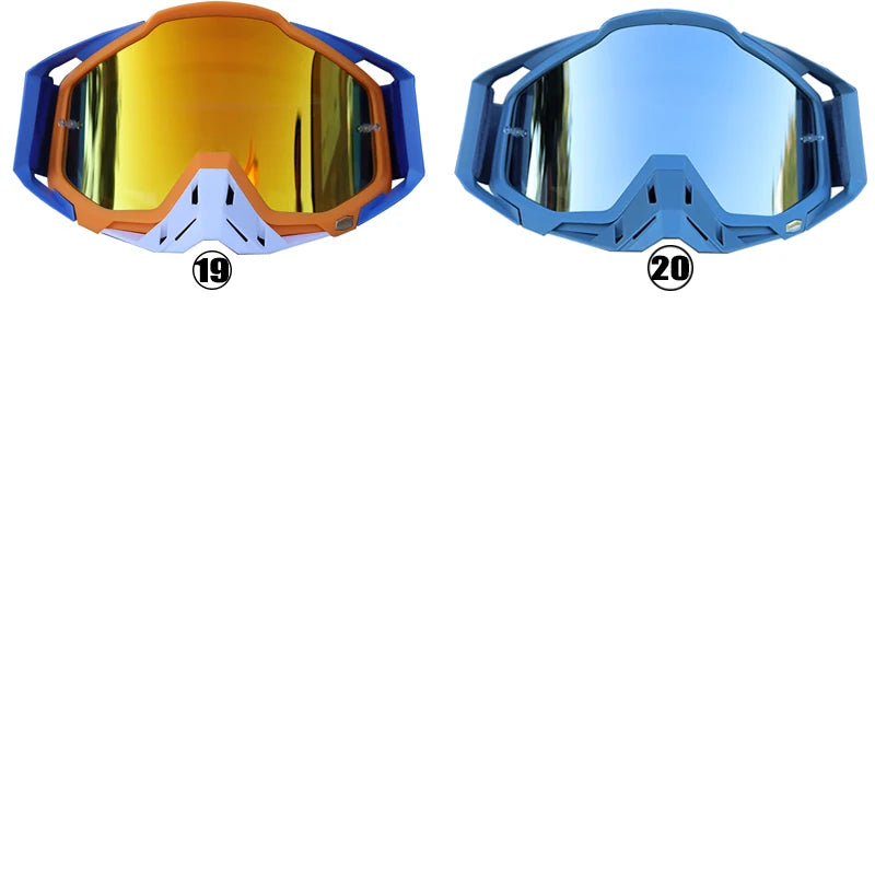 Motorcycle Glasses Dirt Bike MX Goggles Anti-Fog HD Lens Motocross Enduro Sunglasses Windproof Ski Goggles Factory Wholesale