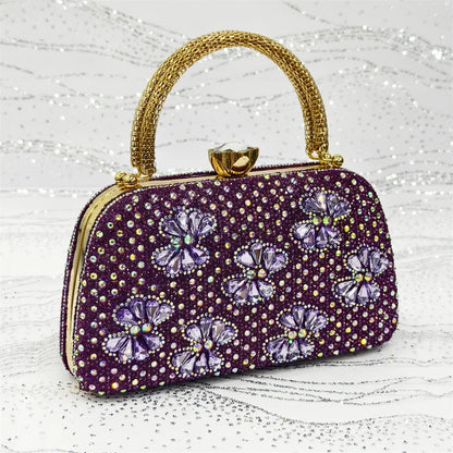 Festive Elegance: Spot Goods Dazzling Heels and Chic Long Bag Clutch Perfect Combination Of Shoes And Bag for Special Occasions