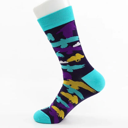 2024 Autumn and winter new socks female French plant series in high tide women's socks  designer socks